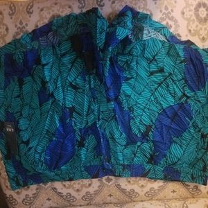 A.N.A floral blue shorts. 3X